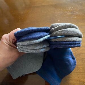 6 PAIR NAUTICA MENS LOW CUT ATHLETIC CUSHION SOCKS  shoe sizes 6 - 12.5 New